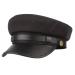 S.CHARMA Chauffeur Hat for Men Women, Classic Vintage Newsboy Cap Costume Hats Black One Size