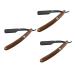 Beavorty 6 Pcs Men's Razor Manual Razor For Men Safe Razor Wooden Manual Man