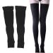 Buy Class II Open Toe Compression Socks for Women - 23-32 mmHg Comfortable & Elastic Support Stockings in Black (L) - International Shipping Available - Buy Online on GoSupps.com