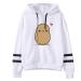 IFOTIME Cute Hoodies for Potato Heart Printed Hooded Sweatshirt Sport Ligthweight Solid Color Long Sleeve Pullover A01 Black Medium