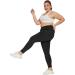 Plus Size Women's High Waist Workout Leggings with Pocket - Buttery Soft & Naked Feel - 1X 25in Black - Buy Online on GoSupps.com