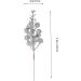 ABOOFAN 10pcs Christmas Imitation Berries Christmas Decorations Flower Garland Wreath Artificial Xmas Berry Stem Christmas Diy Berries Diy Berry Decor Christmas Tree Foam Artificial Fruit Silver 19X5X5CM - Buy Online on GoSupps.com