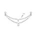 Silver Rhinestone Double Chain Headpiece for Women - Wedding & Prom Accessory - Buy Online on GoSupps.com