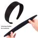 ANBALA Black Headbands for Women - 5 Pack of Plain DIY Satin Headbands in Various Sizes - Non-Slip and High Elasticity Headbands for Women and Girls - Buy Online on GoSupps.com