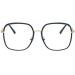 Stylishly oversized ultralight reading glasses 1.0 Men women cozy quadratical blue light filter computer reader large frame glare -free presbyopia glasses people with big heads/faces