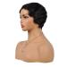 YOLANFAIRY Short Pixie Cut Brazilian Human Hair Wig for Black Women - Ocean Wave Remy Human Hair Mommy Wig - Affordable Party Wig (Black 1B) - Buy Online on GoSupps.com