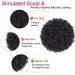 High Puff Afro Ponytail - Synthetic Curly Kinky Hair Bun | Kanekalon Fiber Clip-In Extensions - Buy Online on GoSupps.com