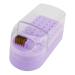 minkissy Box Drills Cleaning Brush Nail Art Salon Goods Manicure Polishing Heads Organizer Nail Drill Holder Drill Bit Holder Nail Drill Bits Container Purple Tool Holder Ceramics Plastic