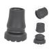 Clispeed 4-Piece Slip-Proof Crutches Pipe Tips - 1 Inch Safety Accessories for Rollators & Walking Sticks - Thickened Rubber Covers - Black (5x4cm) - Buy Online on GoSupps.com