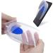 Heel Cushion Pads - Silicone Shock Absorption Thick Protectors for Men | Achilles Treatment & Cracked Heels - Small Transparent - Buy Online on GoSupps.com
