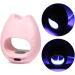 Mini Pink USB UV LED Nail Dryer 16W Portable Rose Shape Gel Nail Lamp | Button Model for Gel Nails Polish Manicure | Nail Art Tools Accessories - Buy Online on GoSupps.com
