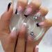 3 Packs French Press On Nails Medium - Black & White Glossy Fake Nails with Glue - 72 Pcs Acrylic Stick on Nails for Women - Buy Online on GoSupps.com