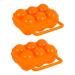 Hemoton 2pcs Outdoor Egg Carton Fridge Food Tray Outdoor Egg Container Egg Organizers Devil Travel Water Bag