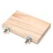 Natural Wood Parrot Bird Cage Perches Stand Platform Pet Parakeet Wooden Budgie Toys Hanging Supplies 13cmx9cm(1 PcsWooden)
