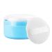 Pouffle de poudre et r cipient r cipient en poudre corporelle - Bo te de rangement des Talc | Baby After Bath Body Powder Puffle Base pour la plage la maison Bleu
