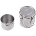 Stainless Steel Double Dipper Brush Washer with Lid - Ideal for Cleaning Paint Brushes - Buy Online on GoSupps.com