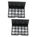 Angoily 2pcs 15 Eye Shadow Eyeshadow Empty Makeup Empty Cosmetic Case Makeup Box Foundation Concealer Travel