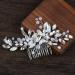 Wedding Hair Comb Silver Blue Rhinestones Opal Crystal Vintage Bridal Clips Hairpiece Handband Accessories for Brides Flower Girl Bridal Hair Pieces - Buy Online on GoSupps.com