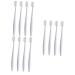 Mobestech 12 pc toothed hygiene oral hygiene gum bleed bore toothbrush colored toothbrush women toothbrushes for at home universal-department store supplies stock