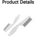 Dog Flea Comb 2 Packs Pet Hair Comb Magic Pet Hair Comb Flea Comb for Dogs Plastic + Stainless Steel Pet Comb for Cat Dog for Grooming and Dehairing Face and Paws - Buy Online on GoSupps.com