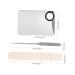 Buy Korean Liquid Foundation Palette Set Portable Makeup Spatula & Tray for Artists | Best Mixing Tool for Flawless Makeup - Buy Online on GoSupps.com