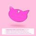 Ibera Gifts - Personalized Engraved Cat Head Name Tag Medallion for Small to Large Cats - Fuchsia Collar Plaque - Buy Online on GoSupps.com