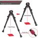 JINSE Universal Barrel Bipod 9-11 inch | Clamp-on, Foldable & Lightweight | Barrel Size 0.4'' to 0.7 - Buy Online on GoSupps.com