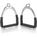 Equinate Safety Bar Charles 10cm - Stainless Steel Rubber Anti-Slip Stirrup Set for Adults & Children - Relieves Ankles - 2 Pieces - Buy Online on GoSupps.com