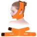 Face Slimming Belt Facial Intense Lifting Double Chin Reducer Bandage Belt Mask Face- Double Chin Skin Strap(Orange)