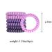 ZHOUMEIWENSP 6 Pcs Spiral Hair Ties - Matte Candy Purple Hair Bands for All Hair Types - Buy Online on GoSupps.com