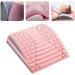 Botizr neck back stretcher neck brick to relieve pain in the lower back back extensor posture correction spine board for natural decompression (color: pink)
