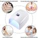 Rechargeable Cordless 66w UV Led Nail Lamp for Gel Polish - 5 Timer Settings, LCD Display - White - Buy Online on GoSupps.com