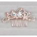 Poznana Starfish Rhinestone Bridal Hair Comb - Wedding Hair Accessories for Brides - Crystal Wedding Hair Pieces - Bridal Flower Hair Comb (Type 3) - Buy Online on GoSupps.com