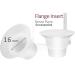 Durceler 16mm Flange Insert Compatible with Momcoyz S9 Pro S10 S12 Pro M5 Bellabayb Willow Wearable Pump for Spectra S1 S2 Medeal Freestyle Hands Free Pump In Style Harmony Lansinho Breast Pump