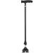 Walking Stick/Crutches Lightweight Carbon Fiber Walking Sticks with Adjustable Light Handle 10 Height Levels Adjustable for Older Men or Women with 4 Legs 2 Non-Changeable Base Journey