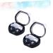Solustre 2st contact lens box lens storage box nice lens fall cartoon lens case contact lenses case contact lens container cartoon lensing container caricature panda