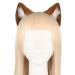 Cat Ear Fox Headband Hairband Fancy Dress Hair Clip Hair Hoop Hairband Animal Ears Cosplay Party Costume Ears Headwear Brown-white