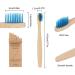 ECOPRO Kids Bamboo Toothbrushes - 20 Pack Eco-Friendly Wooden Handle Toothbrush Set for Children - Mixed Colors - Buy Online on GoSupps.com