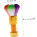 Beatifufu 1pc Dust Brush Cleaning Tools Hair Brush Cleaner Tool Acrylic Brush Cleaner Nail Art Tools Paintbrush Cleaner Nail Cleaning Brush Nail Cleaning Tool Fake Hair Edges Plastic Abs 11.5x6cm Golden - Buy Online on GoSupps.com
