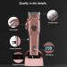 All-Metal Professional Hair Cutting Tool | Electric Clippers for Men s Beard & Hairstyle | Battery Display & Charger Base - Copper - Buy Online on GoSupps.com