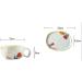 Cup Ceramic Coffee Cup and Saucer Nontoxic Wear Resistant Hard Unleaded Home Kitchen Office - Buy Online on GoSupps.com