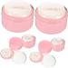 Kisangel 12 Pcs Body Powder Puff Box Baby Powders Set | Charming Pink Synthetic Sponge | Baby Powder Container 8x6cm - Pink (Pack of 2) - Buy Online on GoSupps.com
