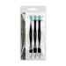 IVON 3 Pack Cuticle Trimmer Pusher Remover - Gentle Rubber Tip - Black - Buy Online on GoSupps.com