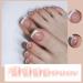 White Glitter Short Square Toe Fake Press On Toenails | Glossy Acrylic False Toenails for Women - 24pcs - Buy Online on GoSupps.com