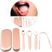 Jojomi Ergonomic Tongue Cleaner & Brush Set - Surgical Quality Oral Care for Fresh Breath & Tongue Coating - Buy Online on GoSupps.com