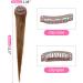 2PCS Light Brown Side Bangs 100% Human Hair Clip-in Fringe Extensions - Buy Online on GoSupps.com