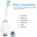 6 Pack Replacement Toothbrush Heads for Philips Sonicare E Series - Compatible with Essence, Xtreme, Elite, Advance - Electric Toothbrush Refills - Buy Online on GoSupps.com