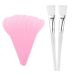 Frcolor Mask Beauty Tool 8pcs Cosmetic Mask Spoon Spatulas and 2pcs Facial Skin Care Mask Brushes for DIY Mask Applicator (Random Color)