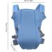 Xiuyer Ergonomic Breathable Baby Carrier | 3-in-1 Front and Back Adjustable Sling Carrier for Newborns & Toddlers in Blue - Buy Online on GoSupps.com