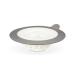 Full Circle Sinksational Sink Strainer with Stopper, White/Gray
